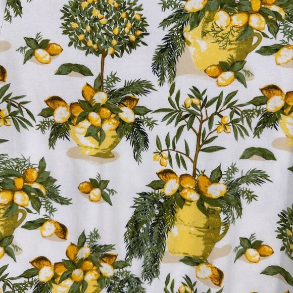 Talbots Shirt Womens XS Lemons Fruitcore Summer Preppy Cottagecore Vacation Tee - Picture 3 of 8